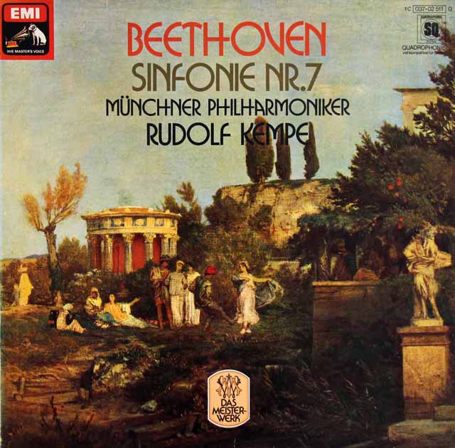 ケンペのベートーヴェン/交響曲第7番　独EMI 　3733　LP レコード