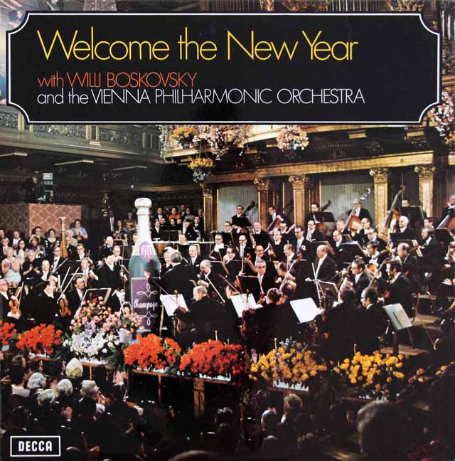 【オリジナル盤】　ボスコフスキーの「Welcome The New Year」　英DECCA　3733　LP レコード
