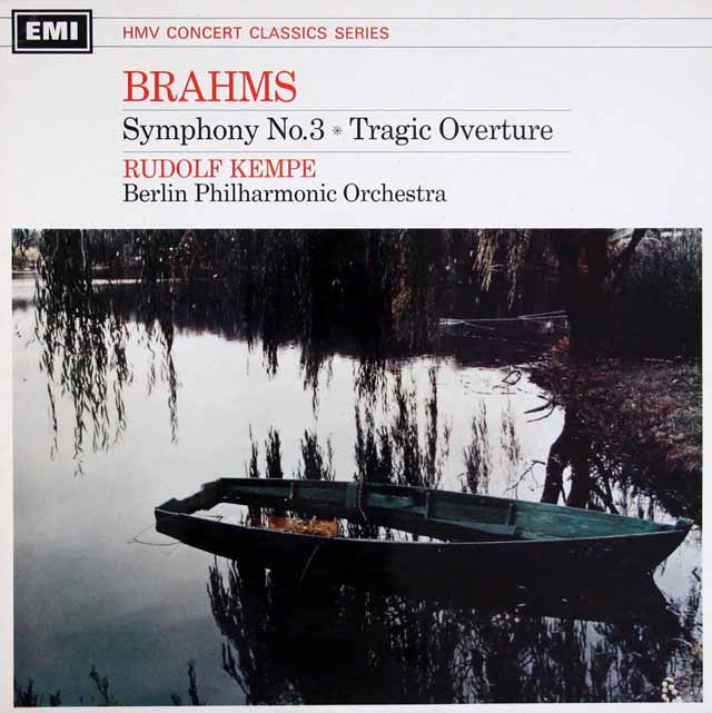 ケンペのブラームス/交響曲第3番 ほか　英EMI　3733　LP レコード