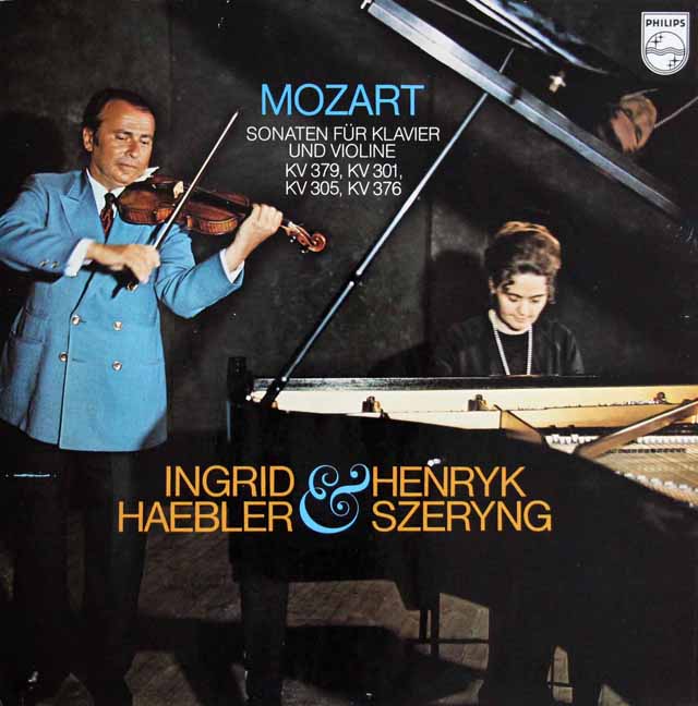 ヘブラー&シェリングのモーツァルト/ヴァイオリンソナタ第25、29、32、35番　蘭PHILIPS　3733　LP レコード