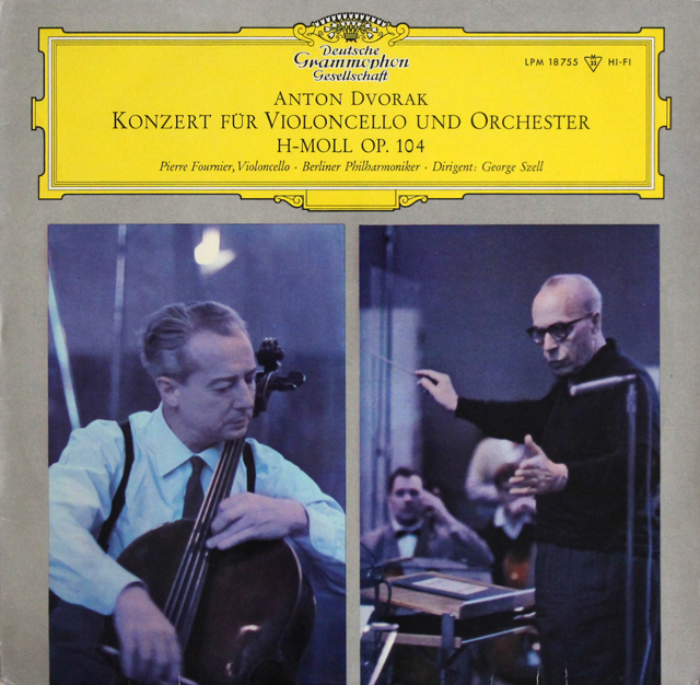 【モノラル】　フルニエ&セルのドヴォルザーク/チェロ協奏曲　独DGG　3734　LP レコード