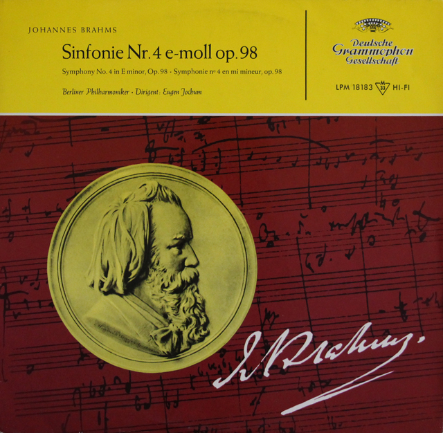 ヨッフムのブラームス/交響曲第4番　独DGG　3734　LP レコード
