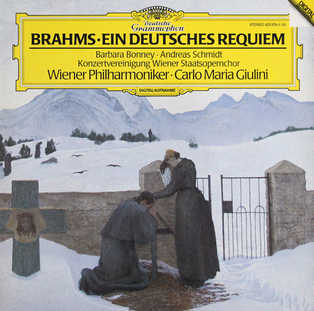 ジュリーニのブラームス/ドイツレクイエム　独DGG　3734　LP レコード
