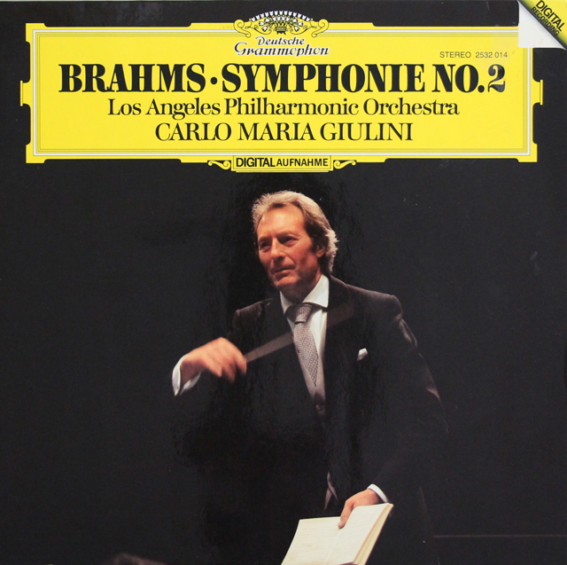 ジュリーニのブラームス/交響曲第2番　独DGG　3734　LP レコード