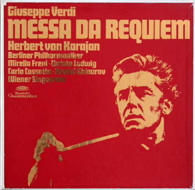 カラヤンのヴェルディ/レクイエム　独DGG　3734　LP レコード