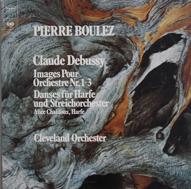 ブーレーズのドビュッシー/「管弦楽のための映像」ほか　独CBS　3734　LP レコード