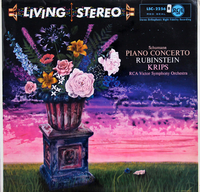【独最初期盤】　ルービンシュタインのシューマン/ピアノ協奏曲　独RCA　3734　LP レコード