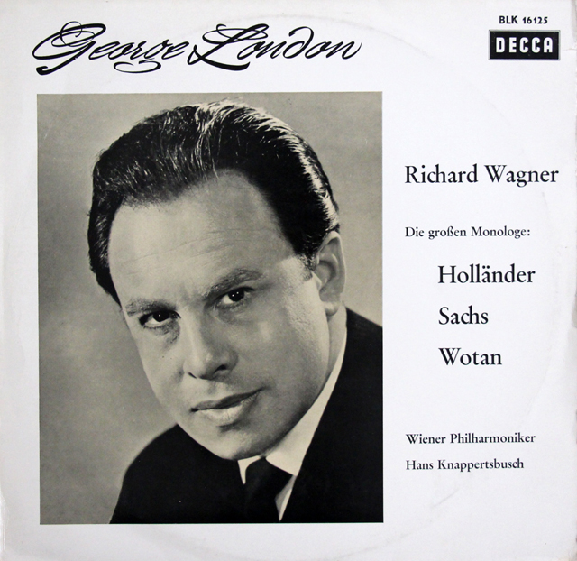 【モノラル】　クナッパーツブッシュ、ロンドンの「ワーグナー名演集」　独DECCA　3734　LP レコード