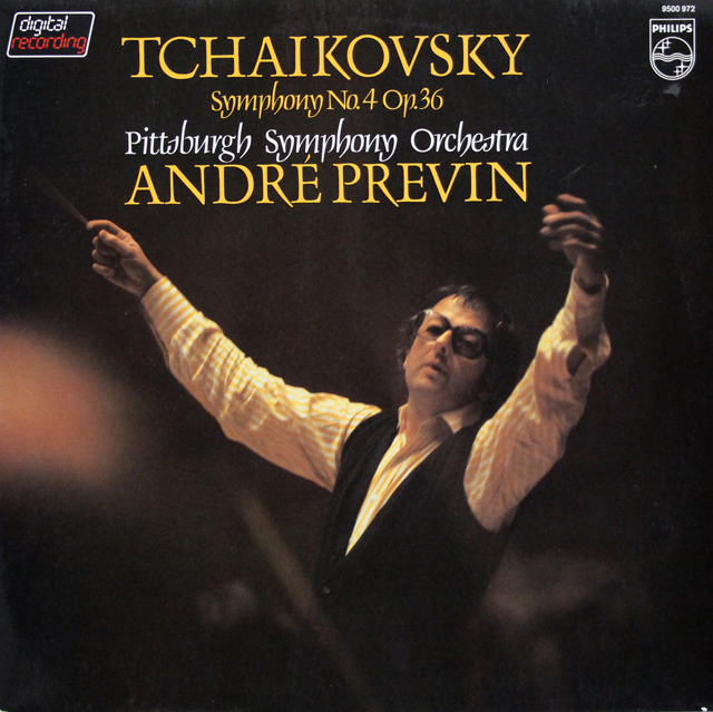プレヴィンのチャイコフスキー/交響曲第4番　蘭PHILIPS　3734　LP レコード