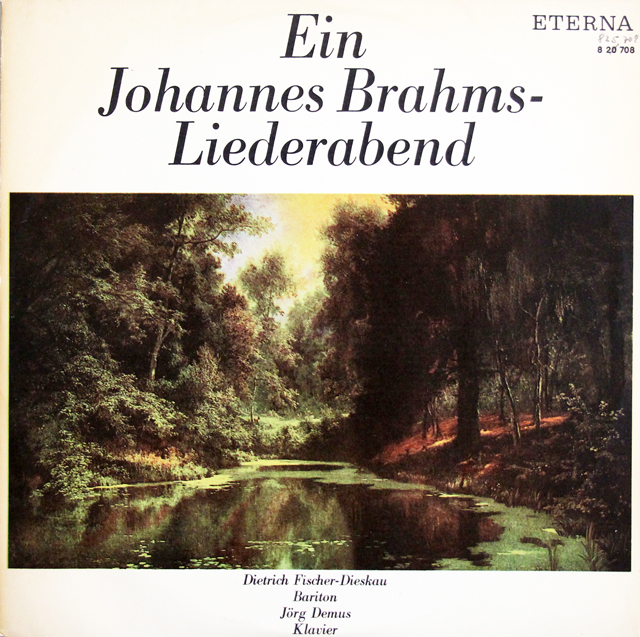 【テストプレス】　フィッシャー=ディースカウのブラームス/歌曲集　独ETERNA　3735　LP レコード