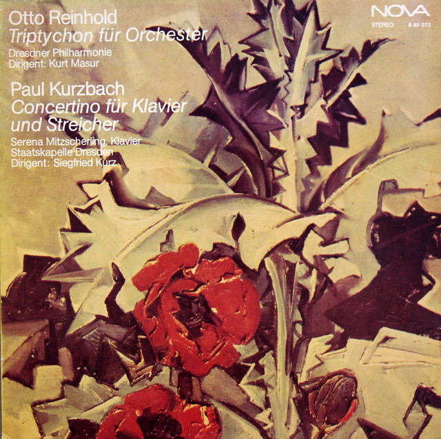 マズアのラインホルド/管弦楽のための三部作 ほか 　独ETERNA　3735　LP レコード