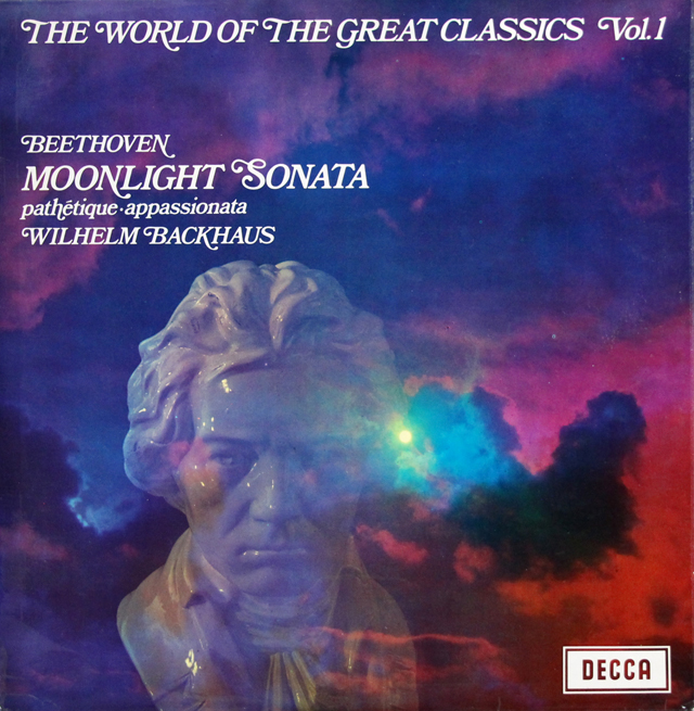 バックハウスのベートーヴェン/ソナタ「月光」「悲愴」「熱情」　英DECCA　3735　LP レコード