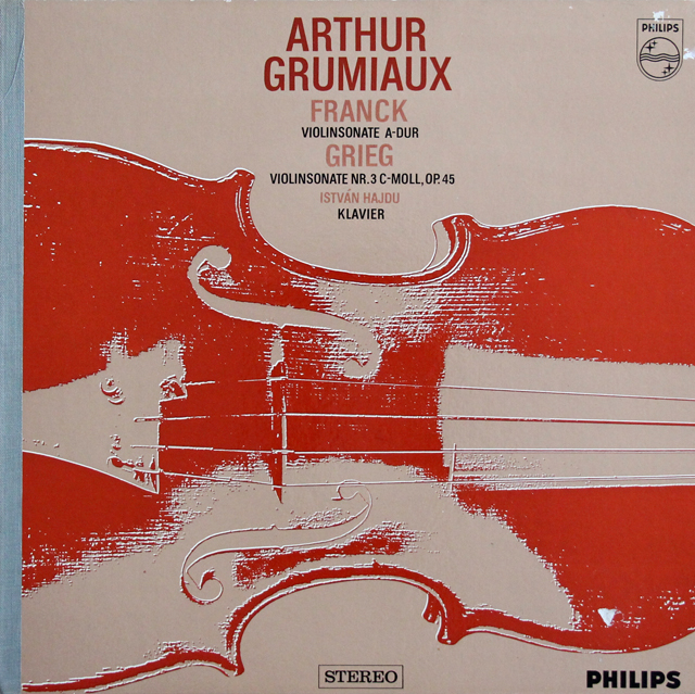グリュミオーのフランク&グリーグ/ヴァイオリンソナタ集　蘭PHILIPS　3735　LP レコード