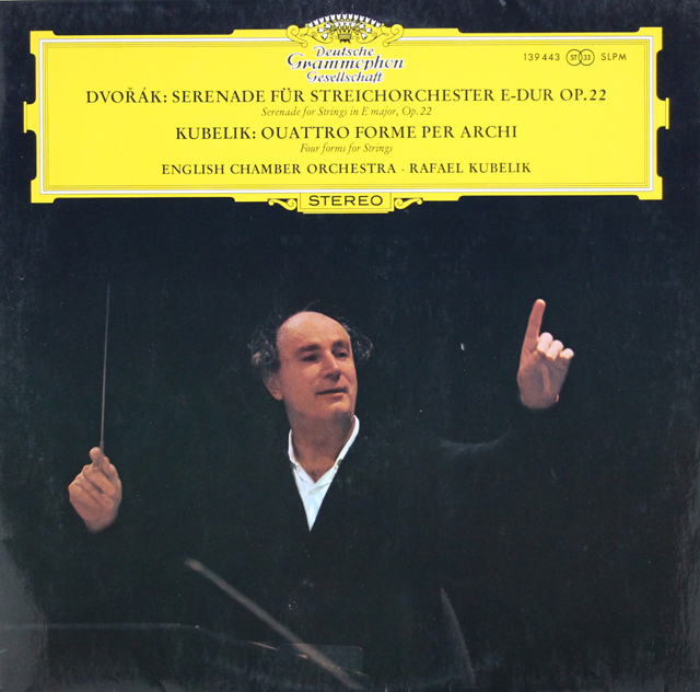 クーベリックのドヴォルザーク/弦楽セレナーデ ホ長調ほか　独DGG　3736　LP レコード