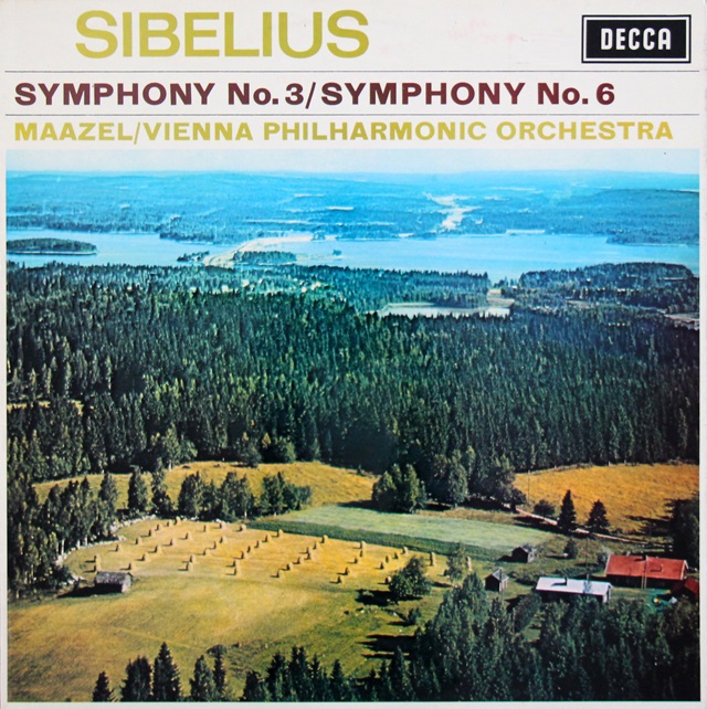 マゼールのシベリウス/交響曲第3、6番　英DECCA　3736　LP レコード