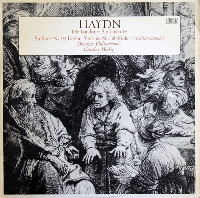 【テストプレス】　ヘルビヒのハイドン/交響曲第99番、第100番「軍隊」　独ETERNA　3736　LP レコード