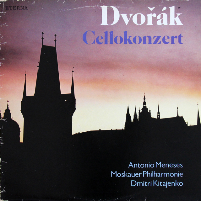 メネセス、キタエンコのドヴォルザーク/チェロ協奏曲　独ETERNA　3736　LP レコード