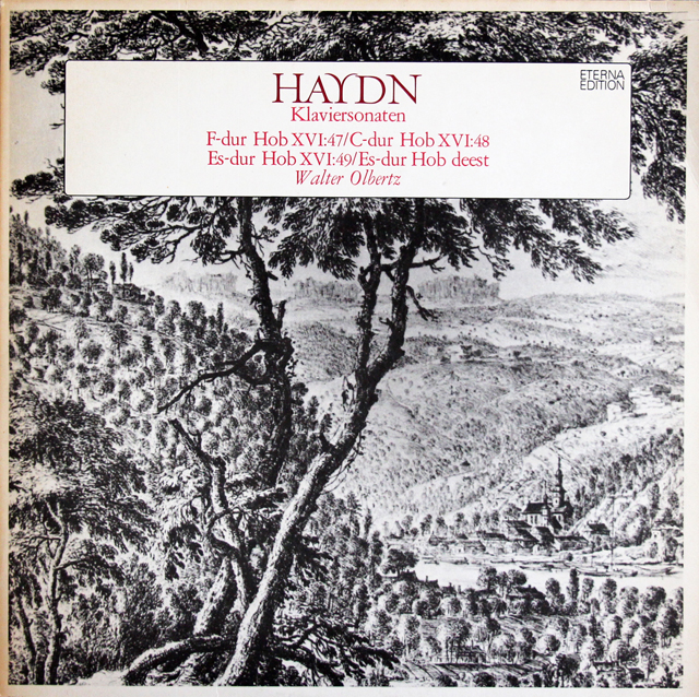 【テストプレス】　オルベルツのハイドン/ピアノソナタ第57～59番ほか　独ETERNA　3736　LP レコード