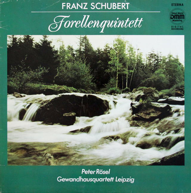 レーゼル、ゲヴァントハウス四重奏団のシューベルト/ピアノ五重奏曲「鱒」ほか　独ETERNA　3736　LP レコード