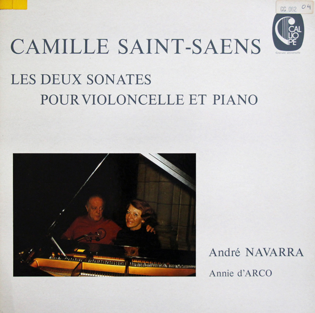 ナヴァラのサン=サーンス/チェロソナタ集　仏CALLIOPEE　3736　LP レコード