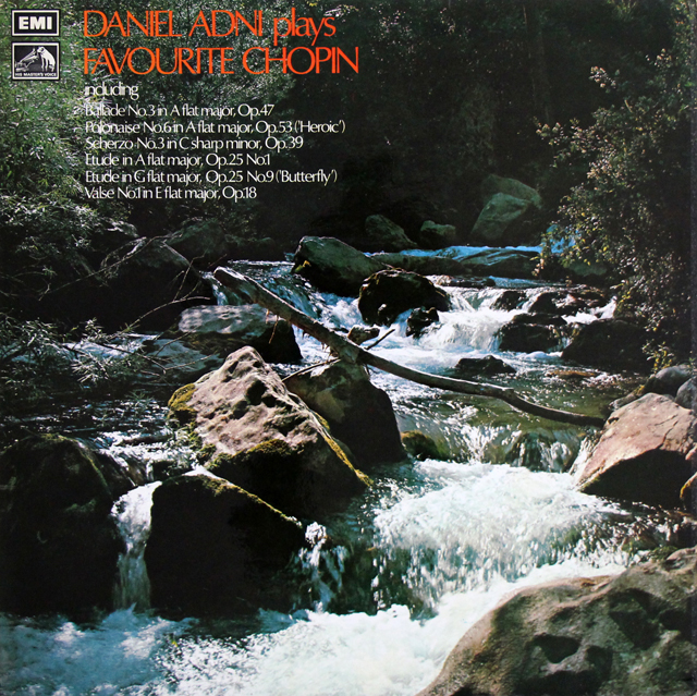 アドニのショパン/ピアノ作品集　英EMI　3736　LP レコード