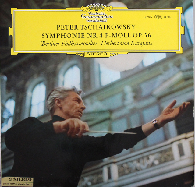 カラヤンのチャイコフスキー/交響曲第4番　独DGG　3737　LP レコード