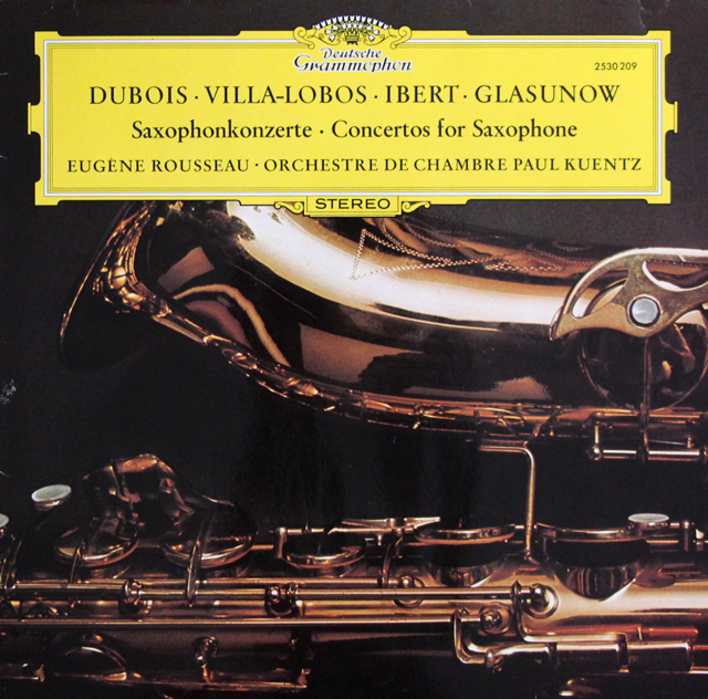 【日本未発売！】　ルソーのサクソフォン協奏曲集　独DGG　3737　LP レコード