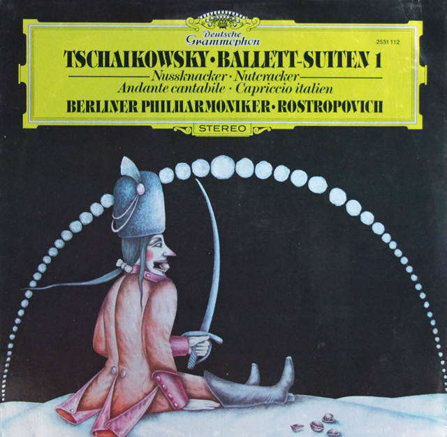 ロストロポーヴィッチのチャイコフスキー/バレエ音楽「くるみ割り人形」組曲他　独DGG　3737　LP レコード