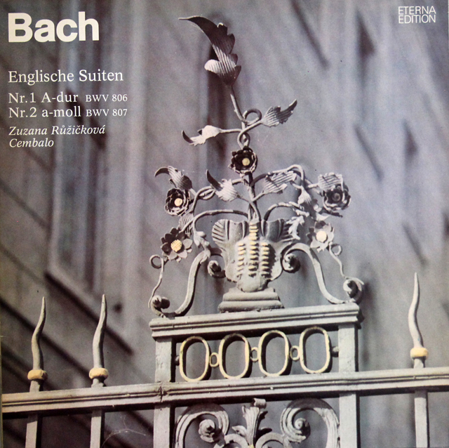 【テストプレス】　ルージチコヴァーのバッハ/イギリス組曲第1番、第2番　独ETERNA　3737　LP レコード