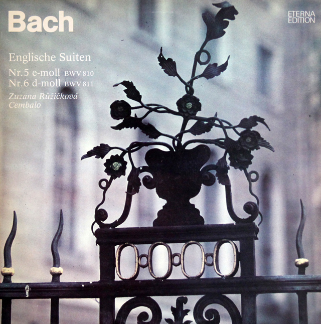 【テストプレス】　ルージチコヴァーのバッハ/イギリス組曲第5番、第6番　独ETERNA　3737　LP レコード