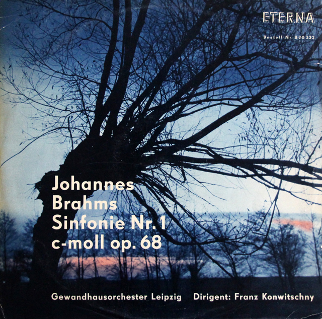 【モノラル】　コンヴィチュニーのブラームス/交響曲第1番　独ETERNA　3737　LP レコード