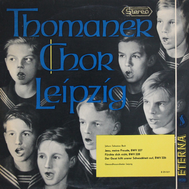 【テストプレス】　トーマス教会少年合唱団のバッハ/モテット集　東独ETERNA　3737　LP レコード