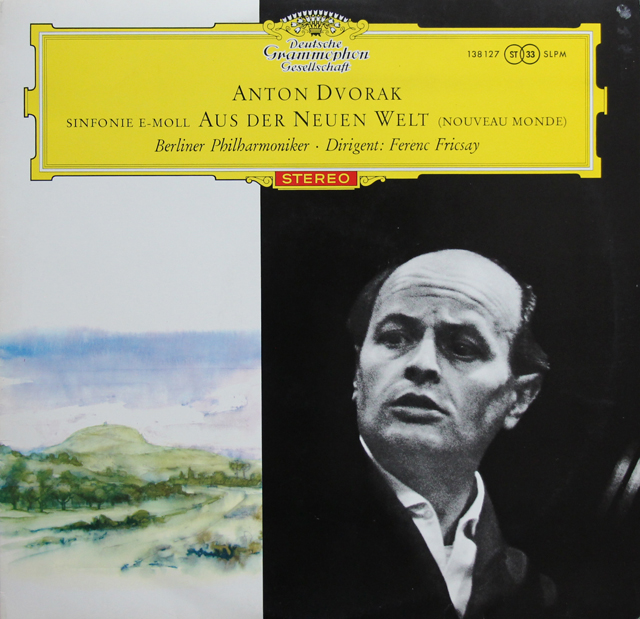 【赤ステレオ、独最初期盤】　フリッチャイのドヴォルザーク/交響曲第9番「新世界より」　独DGG　3738　LP レコード