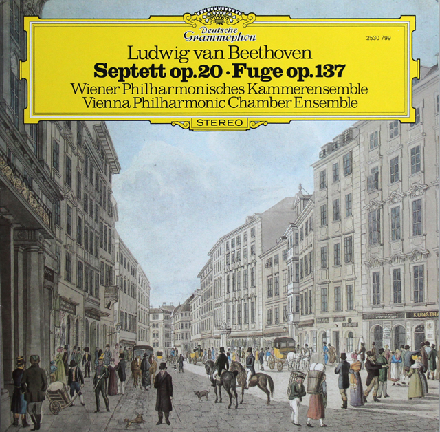 ウィーン・フィル室内合奏団のベートーヴェン/七重奏曲ほか　独DGG　3738　LP レコード