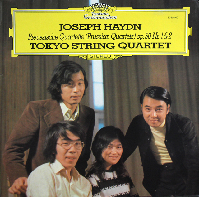 東京クヮルテットのハイドン/弦楽四重奏曲第44、45番　独DGG　3738　LP レコード