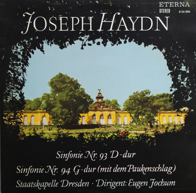 ヨッフムのハイドン/交響曲第93、94番「驚愕」　 独ETERNA　3738　LP レコード