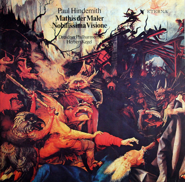 ケーゲルのヒンデミット/「画家マチス」、「いとも気高き幻想」　独ETERNA　3738　LP レコード