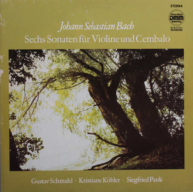 シュマールのバッハ/ヴァイオリンソナタ集　独ETERNA　3738　LP レコード