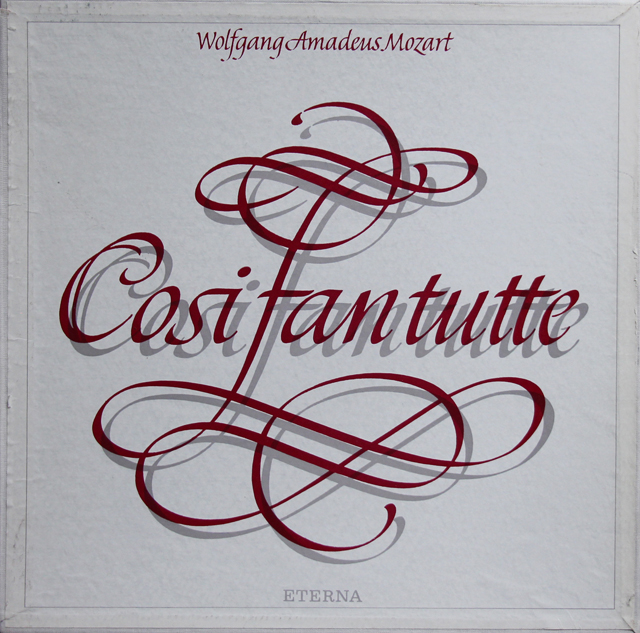 スウィトナーのモーツァルト/「コジ・ファン・トゥッテ」全曲　 独ETERNA　3738　LP レコード