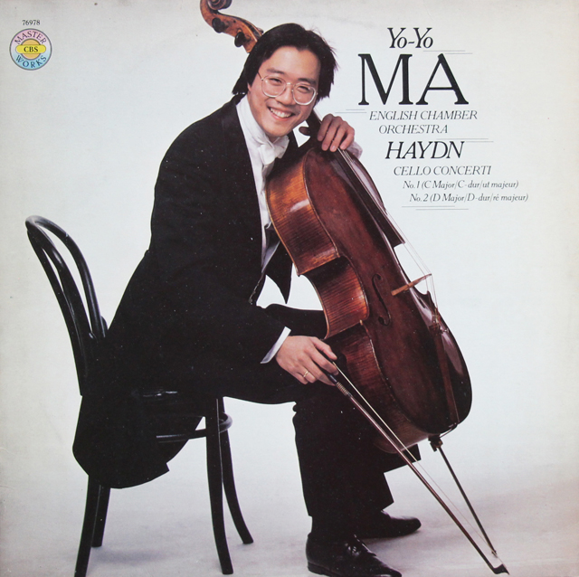 ヨーヨー・マのハイドン/チェロ協奏曲第1&2番　独CBS　3738　LP レコード