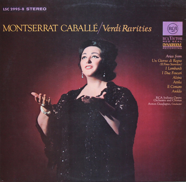 カバリエのヴェルディ/珍しいオペラ・アリア集　英RCA　3738　LP レコード