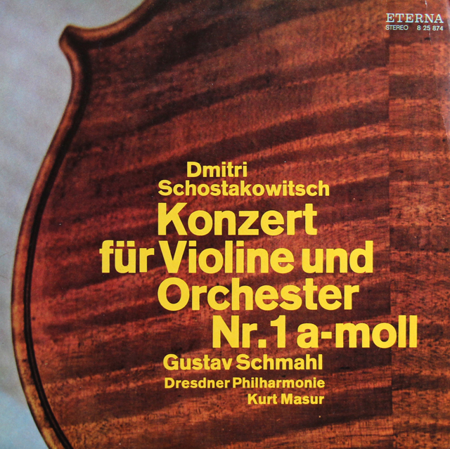シュマール、マズアのショスタコーヴィチ/ヴァイオリン協奏曲第1番　東独ETERNA　3739　LP レコード