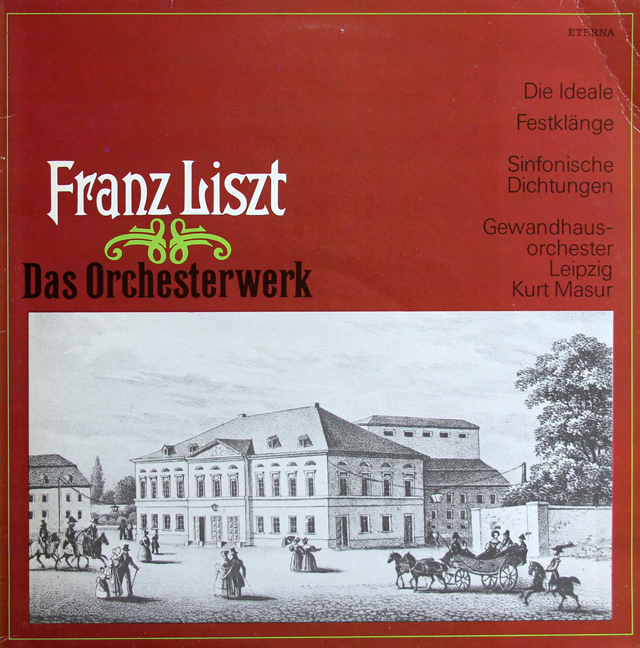 【テストプレス】　マズアのリスト/交響詩「理想」、「祝典の響き」　独ETERNA　3739　LP レコード