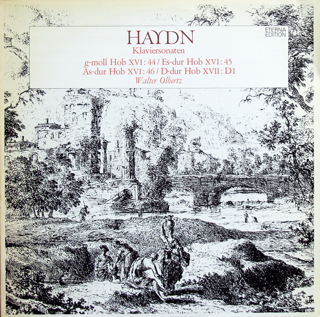 【テストレーベル】　オルベルツのハイドン/ピアノソナタ第44～46番ほか　独ETERNA　3739　LP レコード