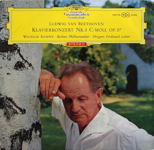 【赤ステレオ、独最初期盤】　ケンプ、ライトナーのベートーヴェン/ピアノ協奏曲第3番　独DGG　3739　LP レコード