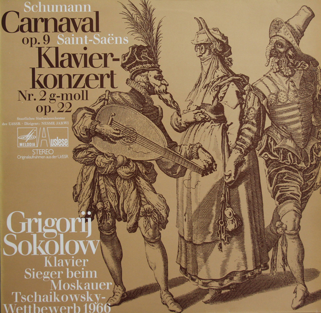 ソコロフ、ヤルヴィのサン=サーンス/ピアノ協奏曲第2番ほか　独Auslese　3739　LP レコード