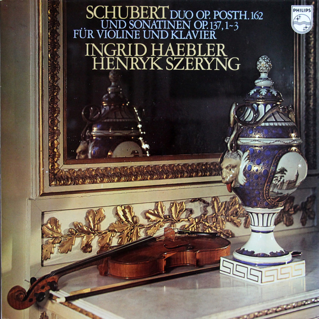 【サンプル盤・非売品】　ヘブラー&シェリングのシューベルト/ヴァイオリンソナタ集　蘭PHILIPS　3740　LP レコード