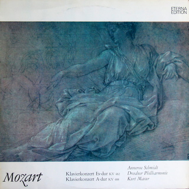 【テストプレス】　シュミット、マズアのモーツァルト/ピアノ協奏曲第22、23番　独ETERNA　3740　LP レコード