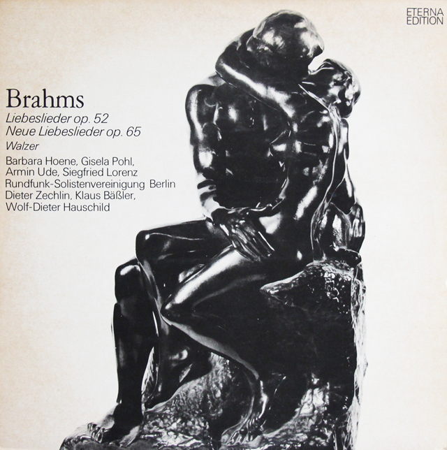 【テストプレス】　ベルリン放送ゾリステン協会のブラームス/「愛の歌」「新・愛の歌」　独ETERNA　3740　LP レコード