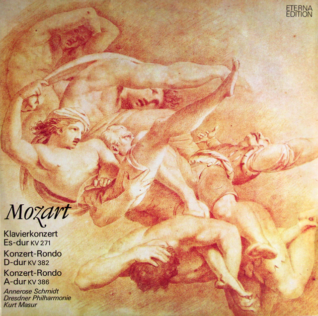 【テストプレス】　マズア、シュミットのモーツァルト/ピアノ協奏曲第9番「ジュナミ（ジュノーム）」ほか　独ETERNA　3740　LP レコード